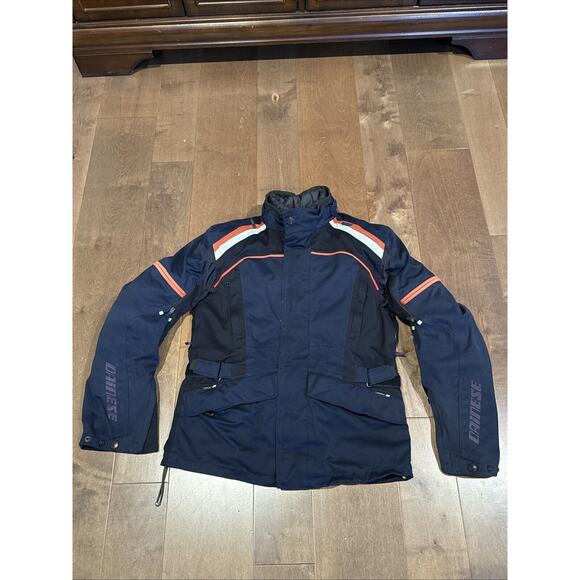 Dainese Jacket Mens 52 Fit Blue/Orange Moto MX Motorcycle Canvas Nylon